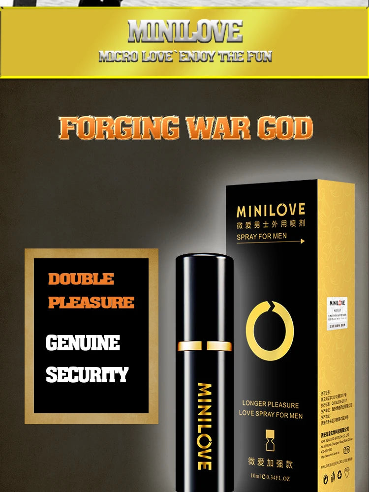 minilove Sex Delay spray for Men Male External Use Anti Premature Ejaculation Prolong 60 minutes penis enlargement cream