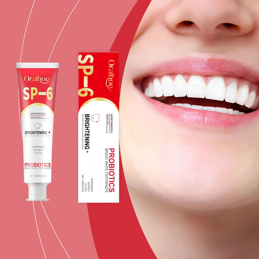 Sp 6 Probiotic Toothpaste Dental Stone Removal Improve Tooth Yellow Remove Stains Prevent Periodontitis Teeth Whitening Products