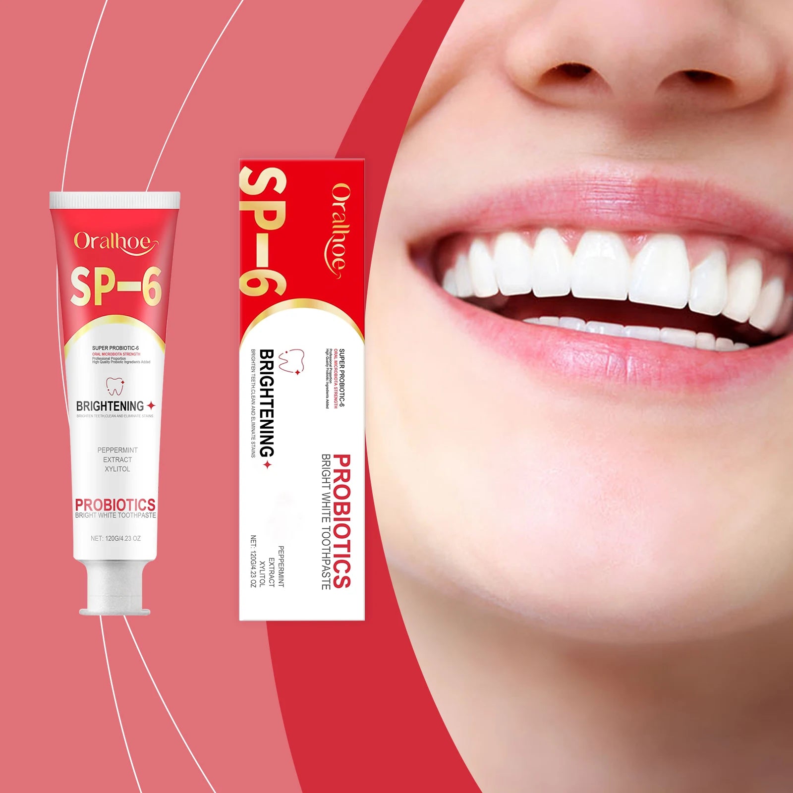 Sp 6 Probiotic Toothpaste Dental Stone Removal Improve Tooth Yellow Remove Stains Prevent Periodontitis Teeth Whitening Products