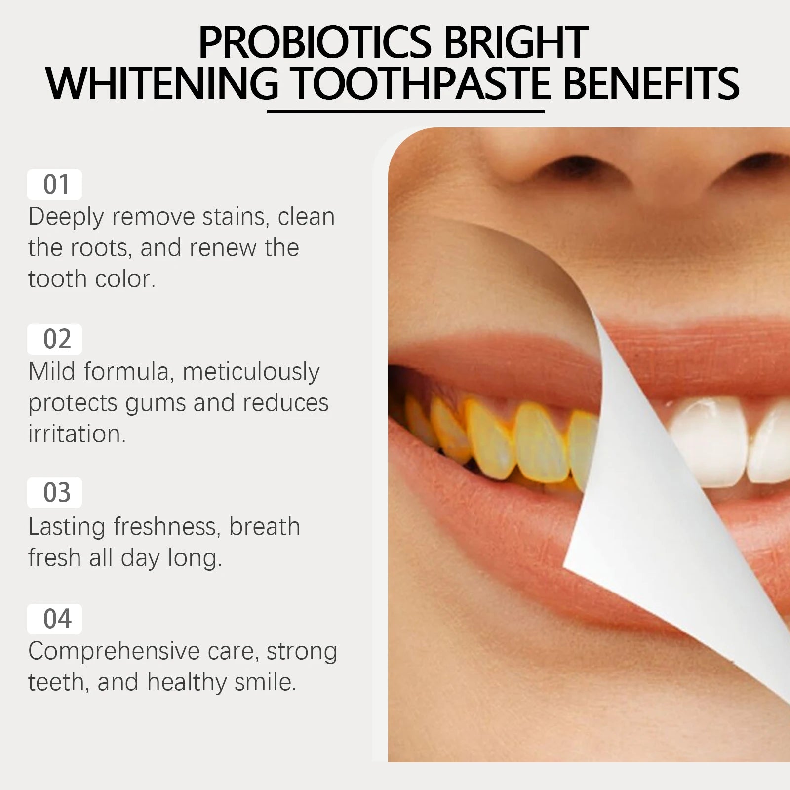 Sp 6 Probiotic Toothpaste Dental Stone Removal Improve Tooth Yellow Remove Stains Prevent Periodontitis Teeth Whitening Products