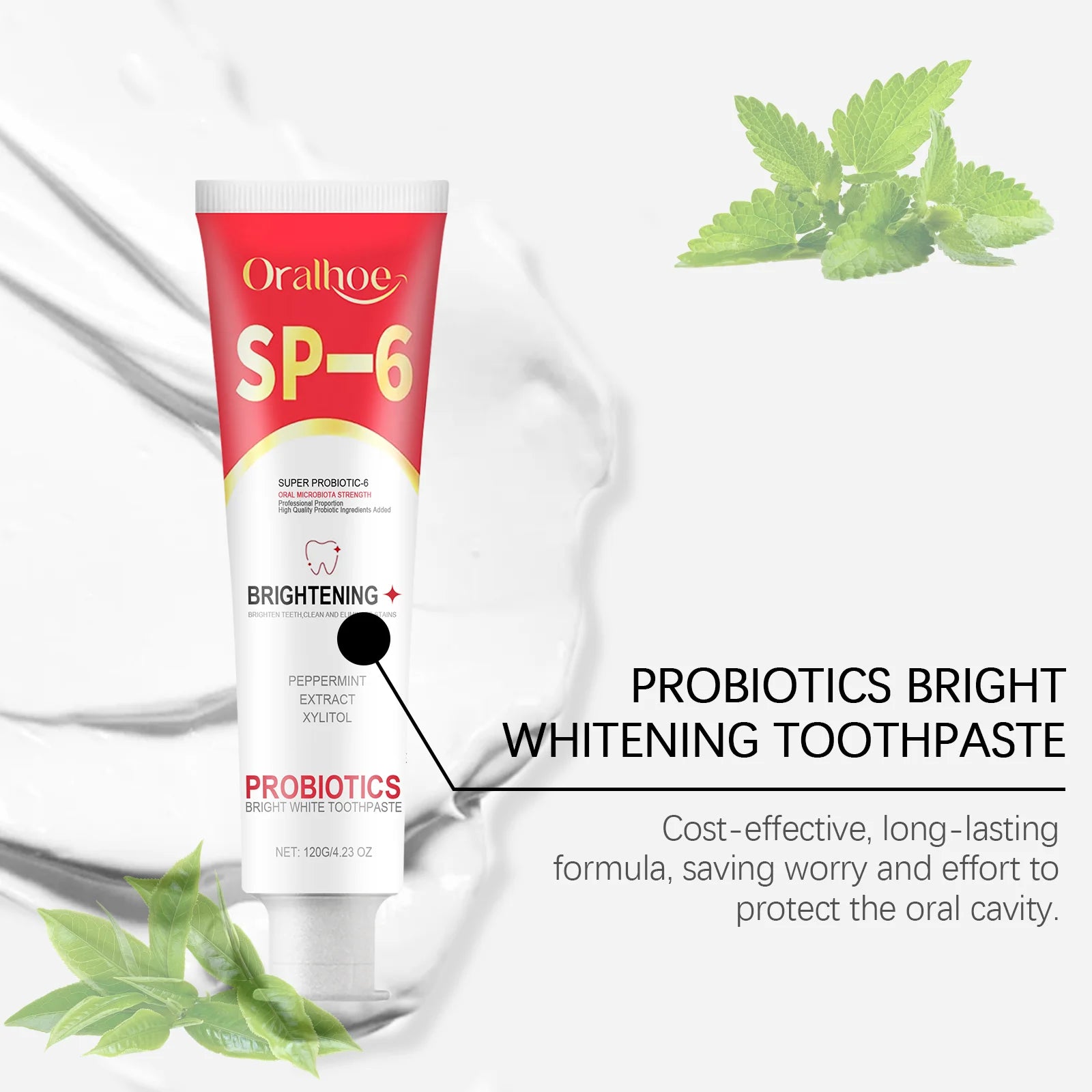 Sp 6 Probiotic Toothpaste Dental Stone Removal Improve Tooth Yellow Remove Stains Prevent Periodontitis Teeth Whitening Products