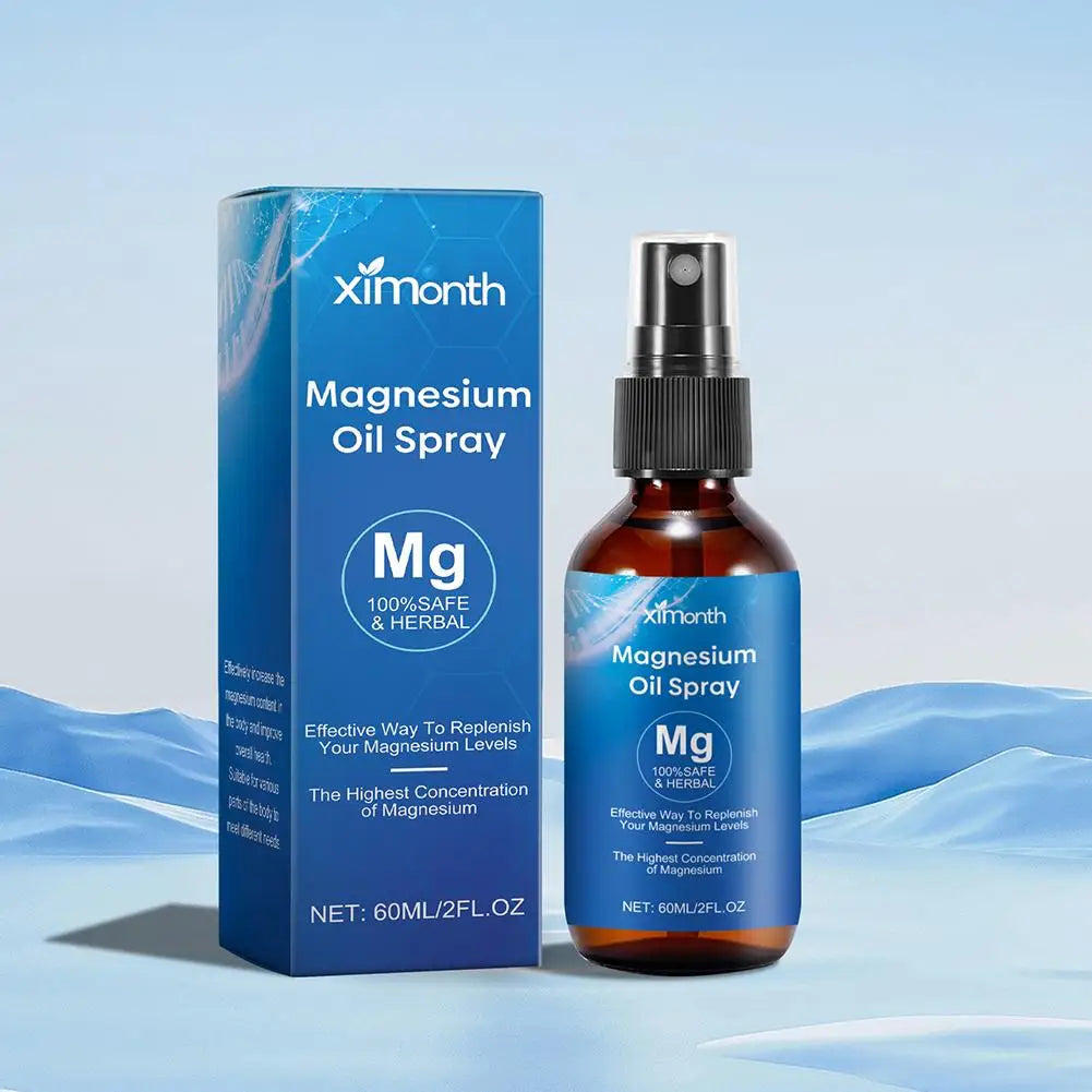 Organic Magnesium Oil Spray 100% Natural Relaxing Body Oil Deep Relaxation Moisturizing Muscle Relax Body Health Care Spray