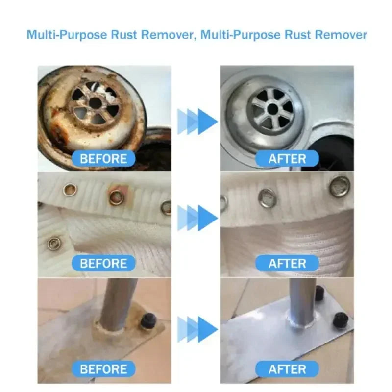 100ML Multi Purpose Rust Spray Remover Spray Car Maintenance Iron Powder Clean Anti-rust Lubricant Metal Surface ChromePaint