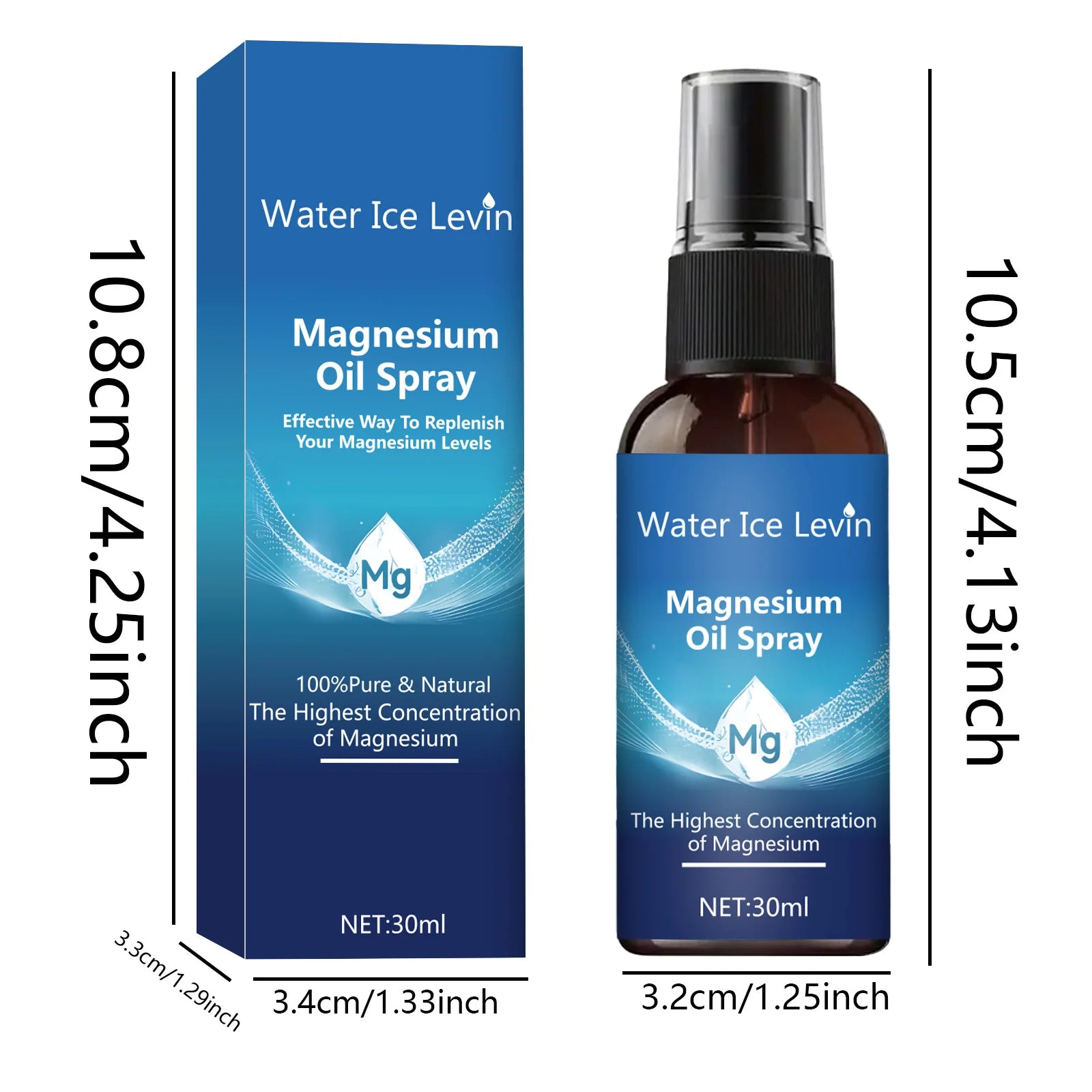 Magnesium Oil Spray face and body skin care essential oil moisturizing massage essential oil