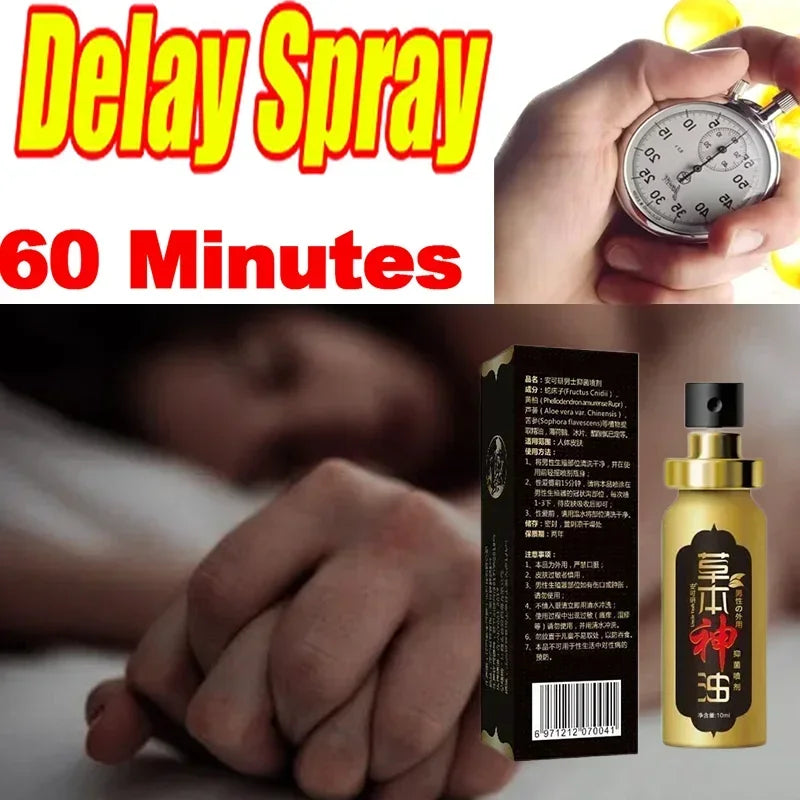 Male Sex Delay Spray Prevent Prematur Ejaculation Lasting Prolong Products External Penis Growth Enlargement Fast Erection Serum