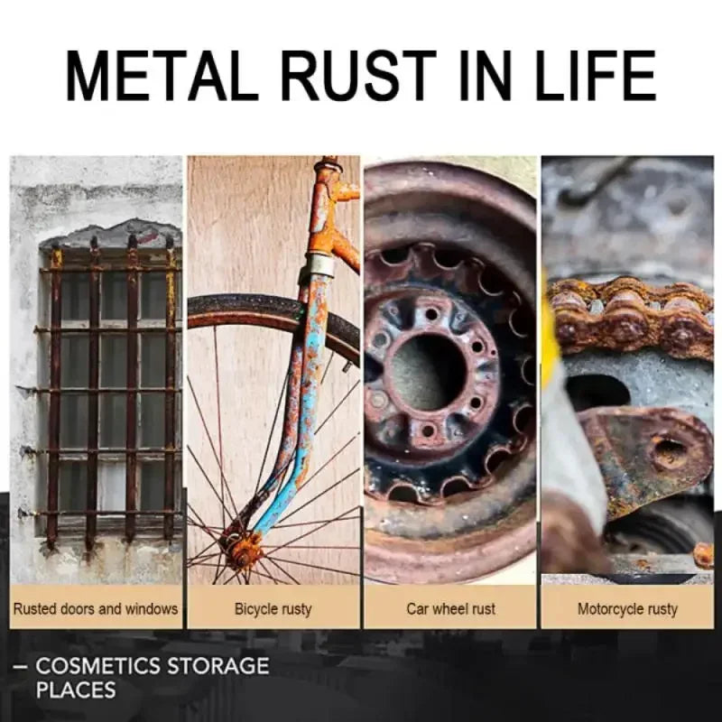 100ML Multi Purpose Rust Spray Remover Spray Car Maintenance Iron Powder Clean Anti-rust Lubricant Metal Surface ChromePaint