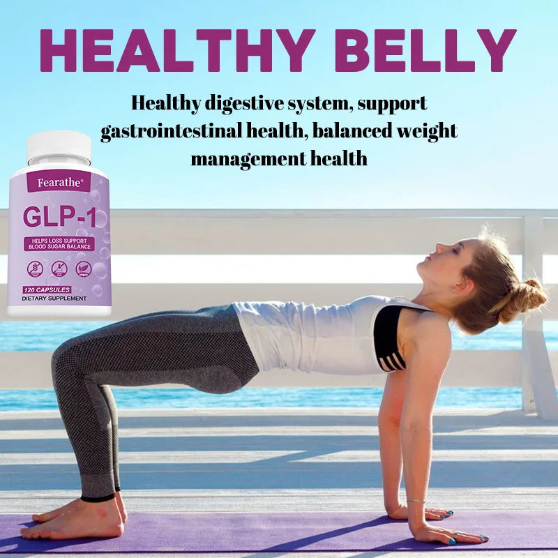 GLP-1 Supplement with Berberine, Green Tea Extract, Supports Metabolism, Blood Sugar Balance & Healthy Weight, 120 Capsules
