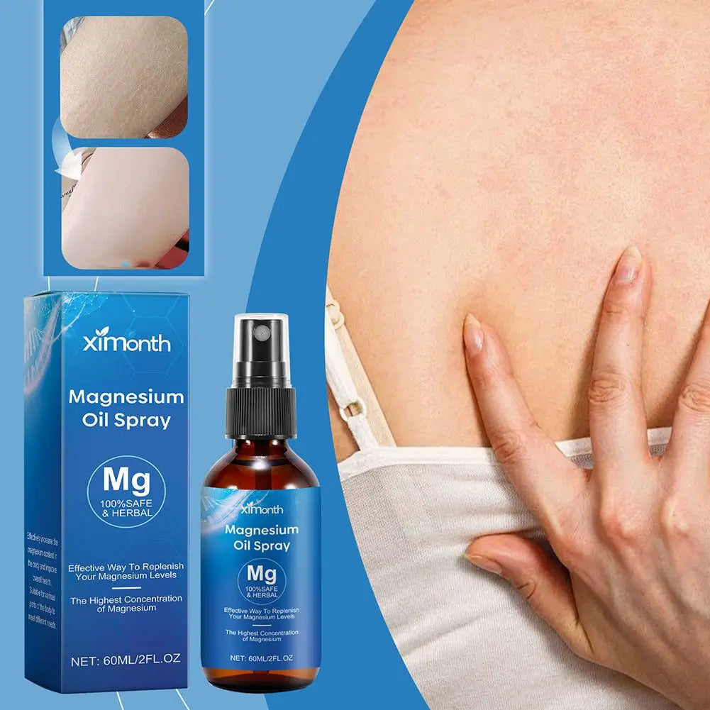 Organic Magnesium Oil Spray 100% Natural Relaxing Body Oil Deep Relaxation Moisturizing Muscle Relax Body Health Care Spray