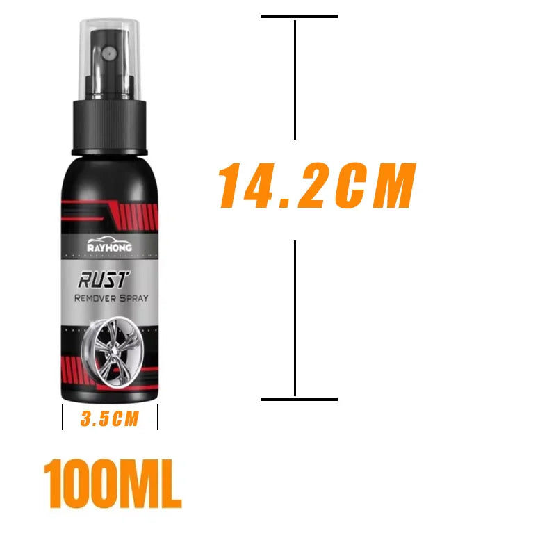 100ML Multi Purpose Rust Spray Remover Spray Car Maintenance Iron Powder Clean Anti-rust Lubricant Metal Surface ChromePaint