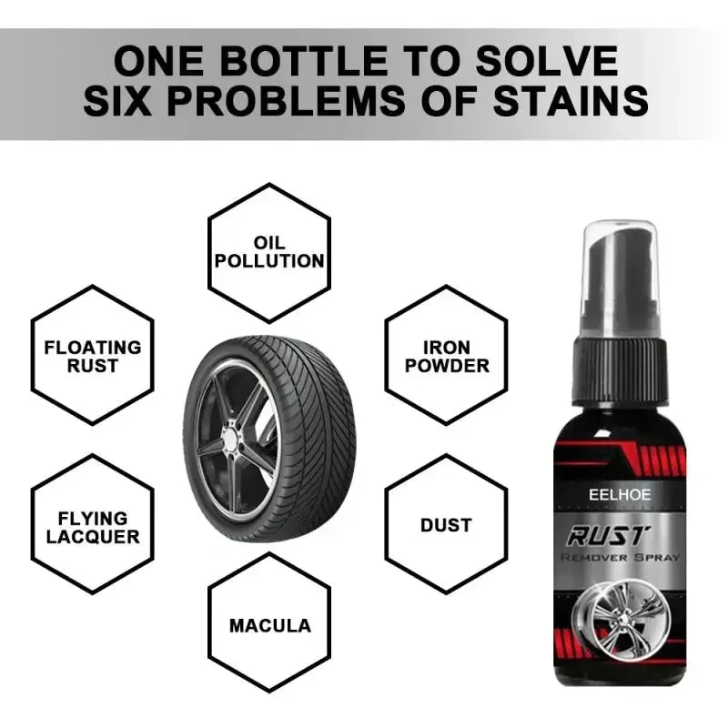 100ML Multi Purpose Rust Spray Remover Spray Car Maintenance Iron Powder Clean Anti-rust Lubricant Metal Surface ChromePaint