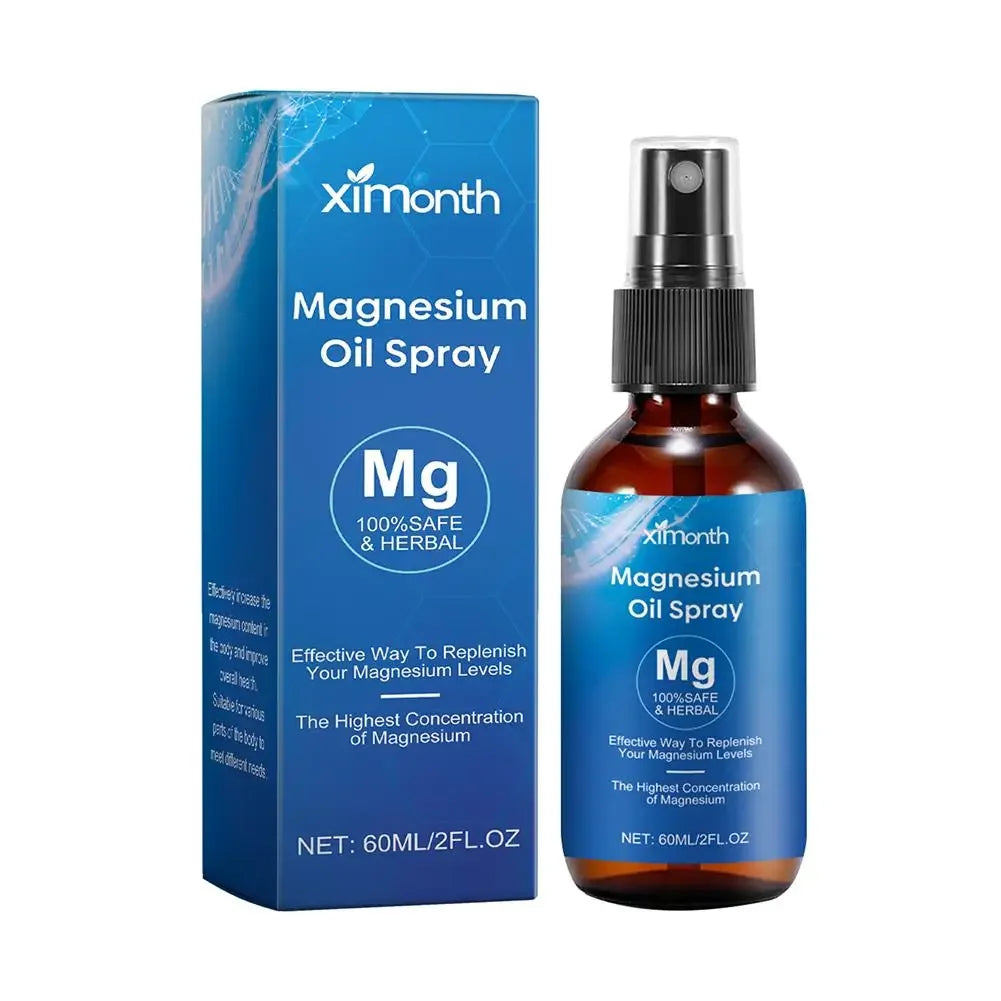 Magnesium Oil Spray Pure Magnesium Oil Spray Non-GMO Relieve Muscle Body Pain Smoothes&Softens Skin For Better Sleep Qualit S9I3